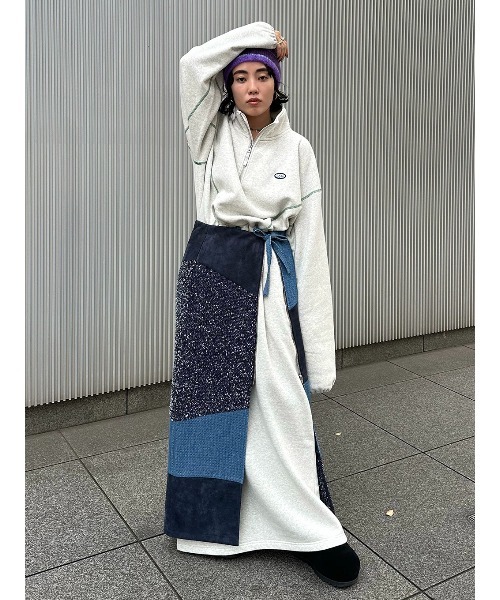 ELCHELE(エルチェレ)の「PATCH WORK ZIP UP SKIRT(スカート・レディース・マルチ・FREE)」の7枚目の写真