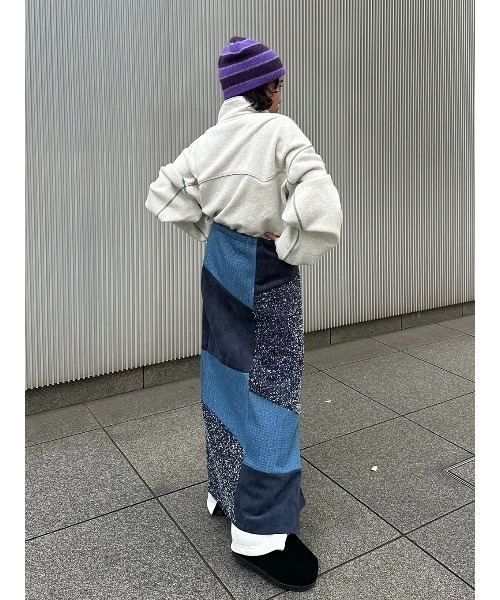 ELCHELE(エルチェレ)の「PATCH WORK ZIP UP SKIRT(スカート・レディース・マルチ・FREE)」の8枚目の写真