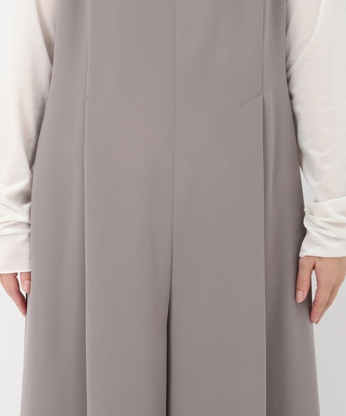 STRAWBERRY-FIELDS（ストロベリーフィールズ）の「ドビークロス_バックディテールコンビネゾン（パンツドレス・レディース・ブラック・2）」の7枚目の写真