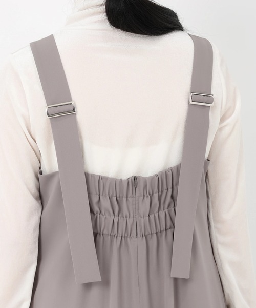 STRAWBERRY-FIELDS（ストロベリーフィールズ）の「ドビークロス_バックディテールコンビネゾン（パンツドレス・レディース・ブラック・2）」の6枚目の写真