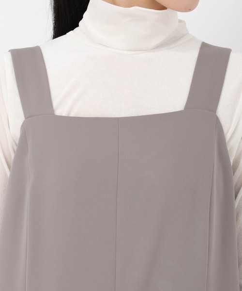 STRAWBERRY-FIELDS（ストロベリーフィールズ）の「ドビークロス_バックディテールコンビネゾン（パンツドレス・レディース・ブラック・2）」の5枚目の写真