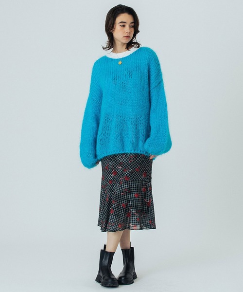 ROSE BUD(ローズバッド)の「(mici)CHUNKY SWEATER(ニット/セーター・レディース・ピンク/ブルー/ブラウン・ONE SIZE)」の17枚目の写真