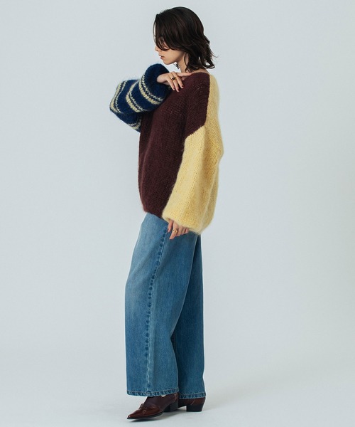 ROSE BUD(ローズバッド)の「(mici)CHUNKY SWEATER(ニット/セーター・レディース・ピンク/ブルー/ブラウン・ONE SIZE)」の10枚目の写真