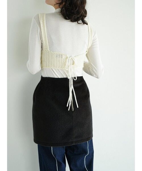 FIKA.(フィーカ)の「Knit bra top(その他トップス・レディース・ブラウン/オフホワイト/レッド・FREE)」の18枚目の写真