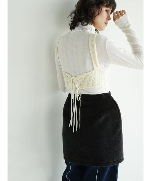 FIKA.(フィーカ)の「Knit bra top(その他トップス・レディース・ブラウン/オフホワイト/レッド・FREE)」の19枚目の写真
