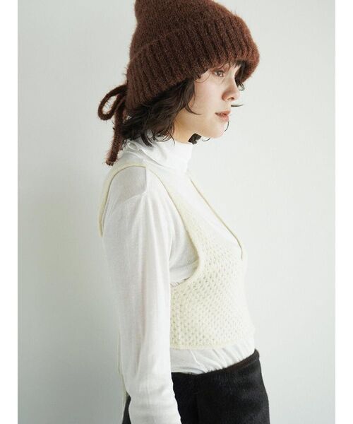 FIKA.(フィーカ)の「Knit bra top(その他トップス・レディース・ブラウン/オフホワイト/レッド・FREE)」の21枚目の写真