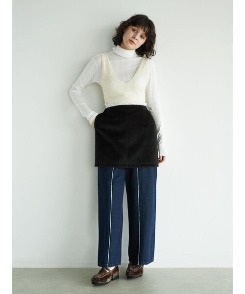 FIKA.(フィーカ)の「Knit bra top(その他トップス・レディース・ブラウン/オフホワイト/レッド・FREE)」の12枚目の写真
