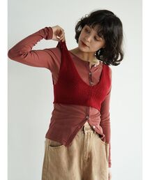 FIKA.（フィーカ）の「Knit bra top（その他トップス）」