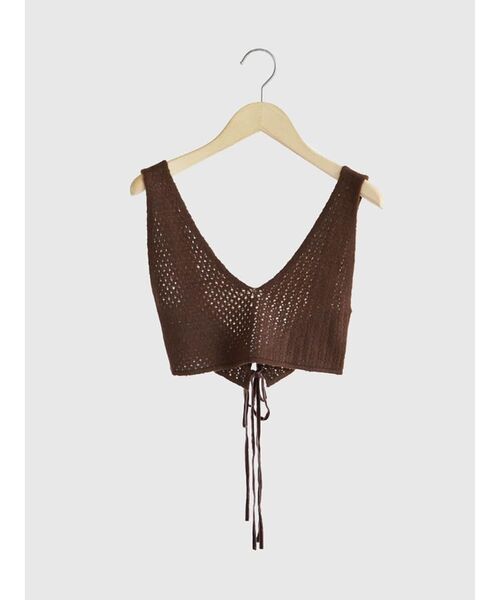 FIKA.(フィーカ)の「Knit bra top(その他トップス・レディース・ブラウン/オフホワイト/レッド・FREE)」の10枚目の写真