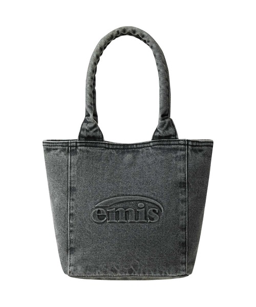 EMIS（イミス）の「LOGO EMBOSSED DENIM TOTE BAG（トートバッグ・レディース・グレー/ブルー・FREE）」の7枚目の写真