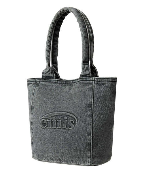 EMIS（イミス）の「LOGO EMBOSSED DENIM TOTE BAG（トートバッグ・レディース・グレー/ブルー・FREE）」の8枚目の写真