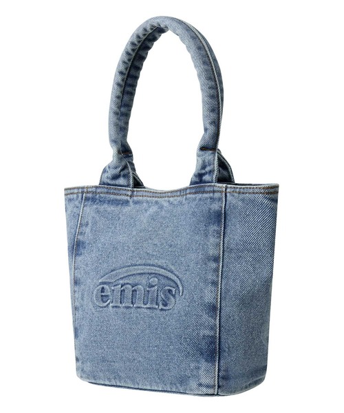 EMIS（イミス）の「LOGO EMBOSSED DENIM TOTE BAG（トートバッグ・レディース・グレー/ブルー・FREE）」の13枚目の写真