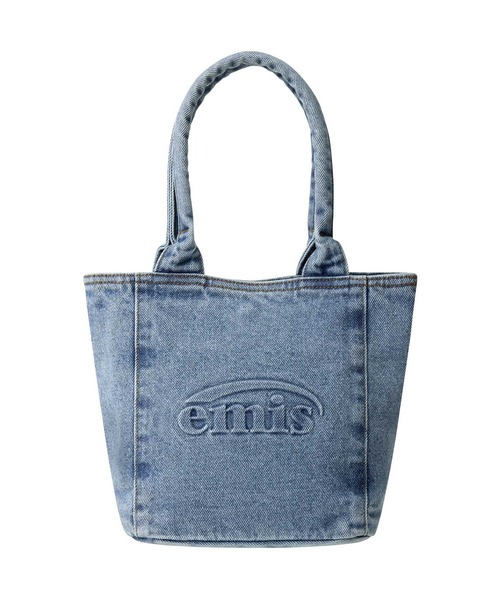 EMIS（イミス）の「LOGO EMBOSSED DENIM TOTE BAG（トートバッグ・レディース・グレー/ブルー・FREE）」の12枚目の写真