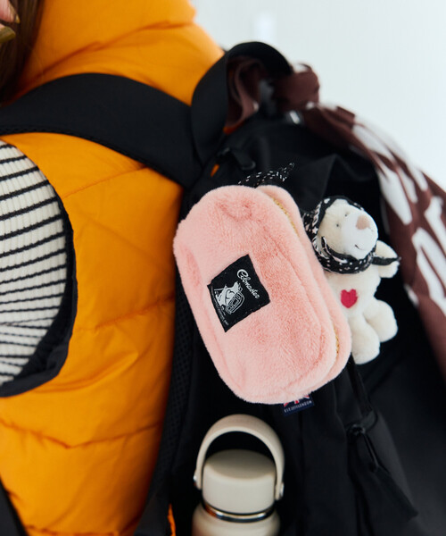 COBMASTER(コブマスター)の「Cobmaster/コブマスター 別注Fluffy square pouch S(ポーチ・メンズ・ブラック/ピンク/グリーン/ラベンダー/ベージュ・ONE SIZE)」の5枚目の写真