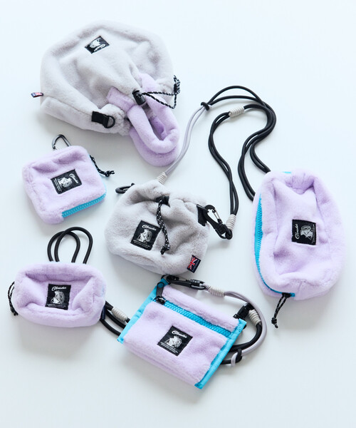 COBMASTER(コブマスター)の「Cobmaster/コブマスター 別注Fluffy square pouch S(ポーチ・メンズ・ブラック/ピンク/グリーン/ラベンダー/ベージュ・ONE SIZE)」の10枚目の写真