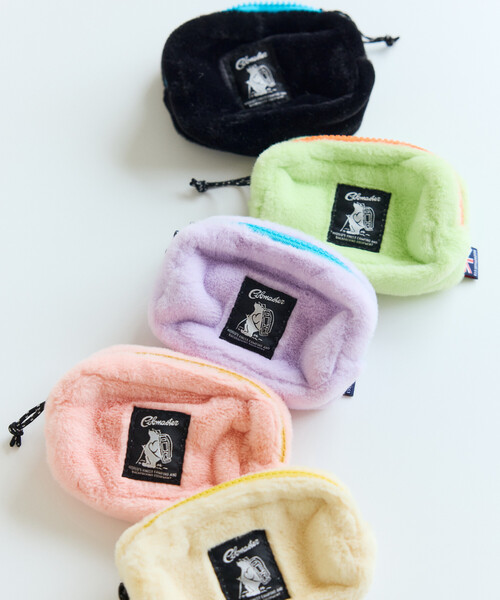 COBMASTER(コブマスター)の「Cobmaster/コブマスター 別注Fluffy square pouch S(ポーチ・メンズ・ブラック/ピンク/グリーン/ラベンダー/ベージュ・ONE SIZE)」の14枚目の写真