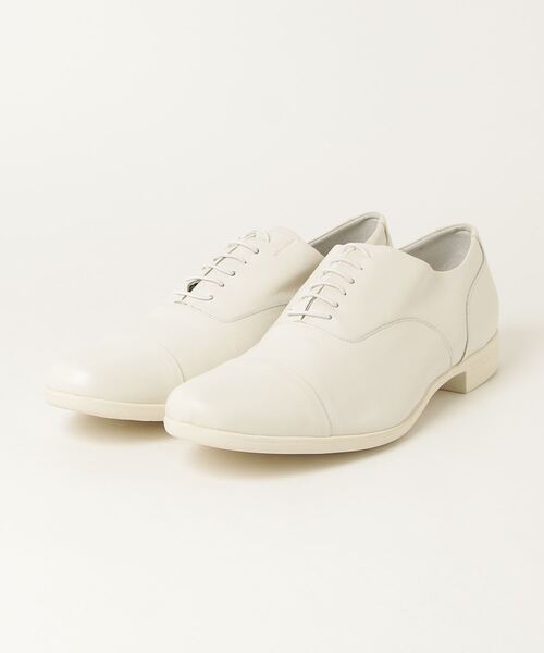 chausser（ショセ）の「【KS】【TRAVEL SHOES by chausser/トラベルシューズバイショセ】レースアップタイプ レザー シューズ（ドレスシューズ・メンズ・ホワイト/ブラウン・44/40）」の2枚目の写真
