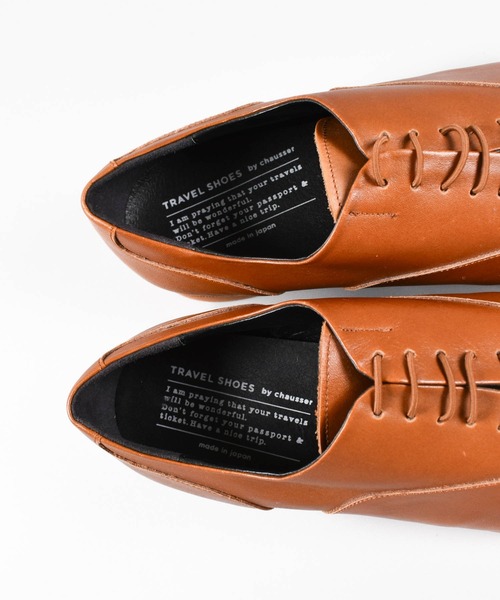 chausser（ショセ）の「【KS】【TRAVEL SHOES by chausser/トラベルシューズバイショセ】レースアップタイプ レザー シューズ（ドレスシューズ・メンズ・ホワイト/ブラウン・44/40）」の12枚目の写真