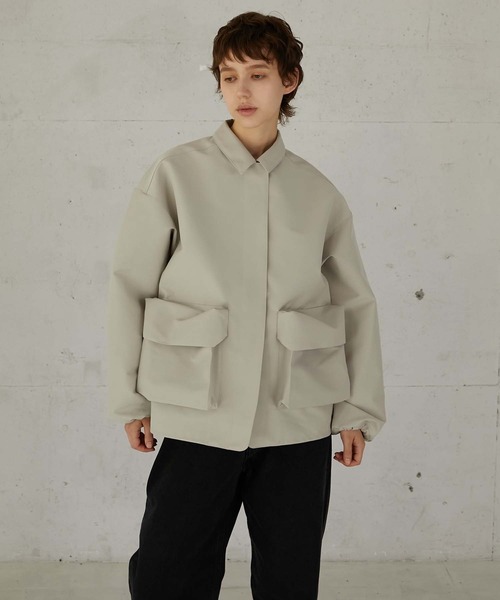 セール】【LA PEAU DE GEM】3D pocket blouson/3Dポケットブルゾン