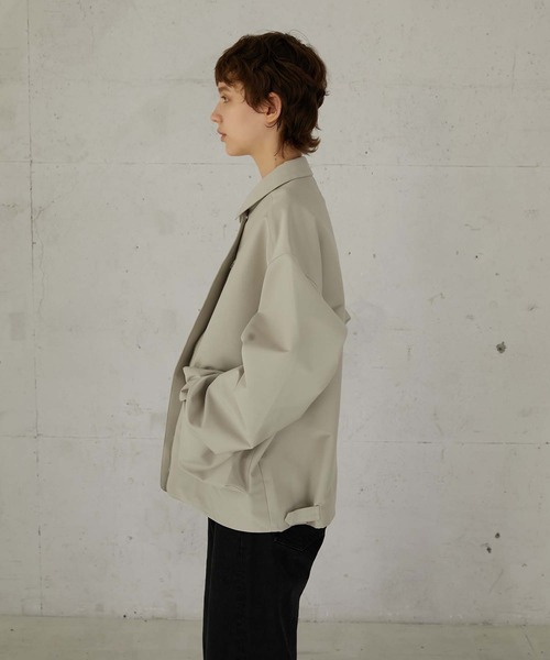 セール】【LA PEAU DE GEM】3D pocket blouson/3Dポケットブルゾン