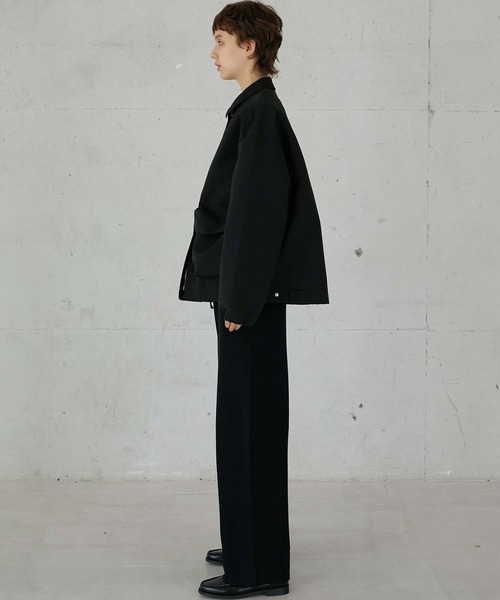 LA PEAU DE GEM（ラポドゥジェム）の「【LA PEAU DE GEM】3D pocket blouson/3Dポケットブルゾン（ブルゾン・レディース・ブラック/アイボリー・2/3）」の21枚目の写真