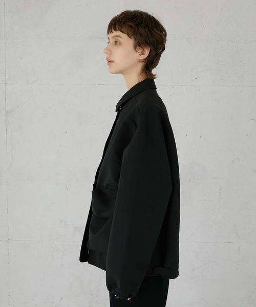 LA PEAU DE GEM（ラポドゥジェム）の「【LA PEAU DE GEM】3D pocket blouson/3Dポケットブルゾン（ブルゾン・レディース・ブラック/アイボリー・2/3）」の18枚目の写真