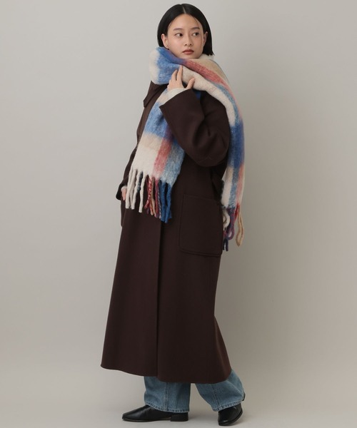 A part by(アパートバイ)の「【セレクト】THE BAGMATI_チェックマフラー(マフラー・レディース・ブルー/グリーン・FREE)」の9枚目の写真