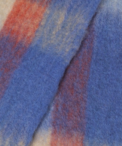 A part by(アパートバイ)の「【セレクト】THE BAGMATI_チェックマフラー(マフラー・レディース・ブルー/グリーン・FREE)」の16枚目の写真