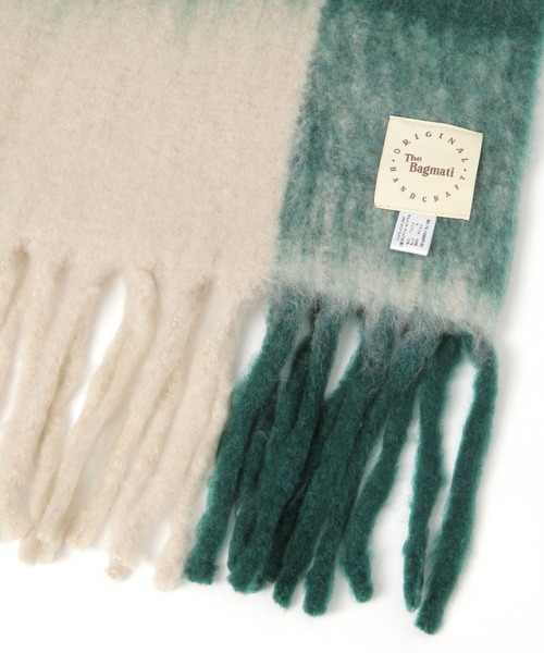 A part by(アパートバイ)の「【セレクト】THE BAGMATI_チェックマフラー(マフラー・レディース・ブルー/グリーン・FREE)」の19枚目の写真