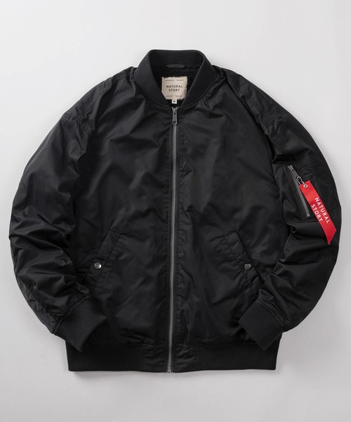 71】裏ボア MA-1 フライトジャケット/ジップブルゾン/ミリタリー