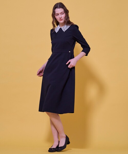 TOCCA(トッカ)の「SWEET TEA TIME LACE ドレス(ワンピース・レディース・ライトグレー系/ネイビー系/ブラック系・4/2/0/6)」の11枚目の写真