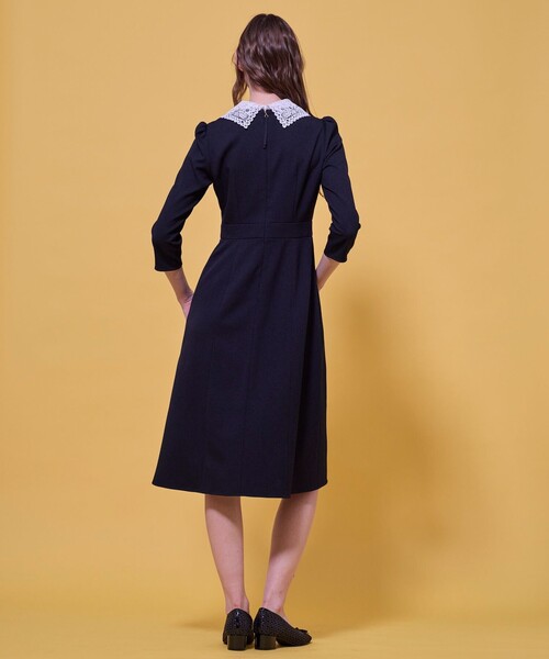 TOCCA(トッカ)の「SWEET TEA TIME LACE ドレス(ワンピース・レディース・ライトグレー系/ネイビー系/ブラック系・4/2/0/6)」の13枚目の写真