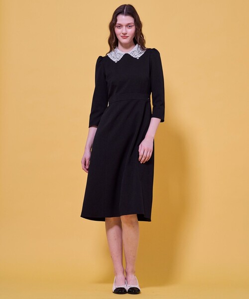 TOCCA(トッカ)の「SWEET TEA TIME LACE ドレス(ワンピース・レディース・ライトグレー系/ネイビー系/ブラック系・4/2/0/6)」の18枚目の写真