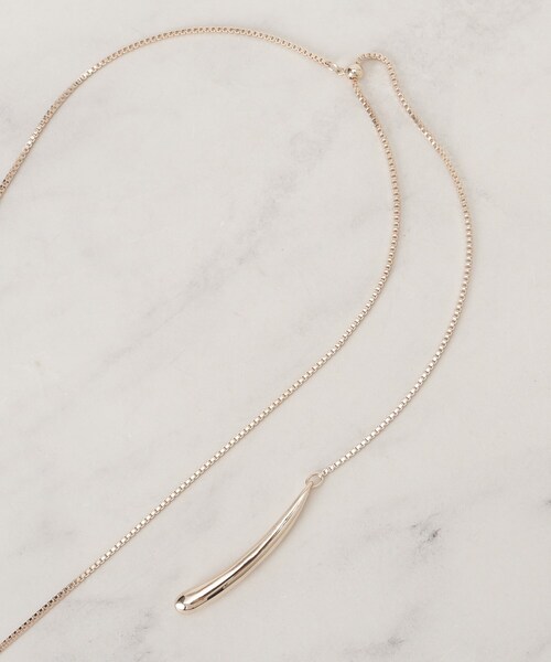 SHOO・LA・RUE（シューラルー）の「ラメエポリングネックレス（ネックレス・レディース・シルバー/ピンクゴールド/ゴールド・00）」の6枚目の写真