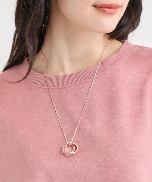 SHOO・LA・RUE（シューラルー）の「ラメエポリングネックレス（ネックレス・レディース・シルバー/ピンクゴールド/ゴールド・00）」の10枚目の写真