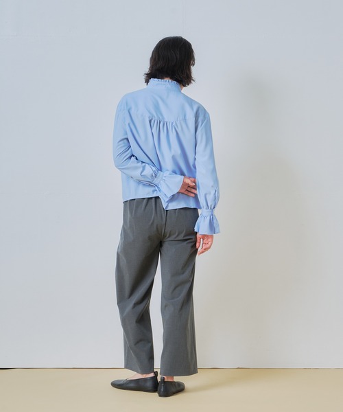 WHYTO.(ホワイト)の「「WHYTO. / ホワイト」タックワイドトラウザー(その他パンツ・レディース・チャコールグレー/ライトベージュ/ブラック・38/36)」の8枚目の写真