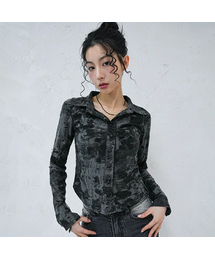 CONG ダーククラウド ロングシャツ ブラック