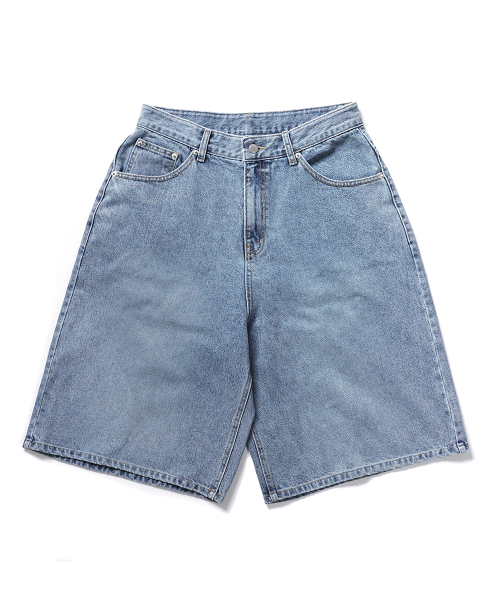 GAKKAI UNIONS(ガッカイユニオンズ)の「デニムバミューダパンツライトインディゴ(その他パンツ・レディース・その他・MEDIUM/LARGE/SMALL)」の2枚目の写真