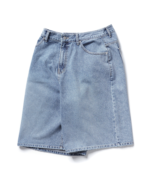 GAKKAI UNIONS(ガッカイユニオンズ)の「デニムバミューダパンツライトインディゴ(その他パンツ・レディース・その他・MEDIUM/LARGE/SMALL)」の4枚目の写真