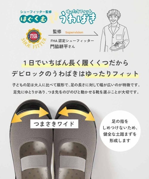 devirock(デビロック)の「ゆったりフィット 汚れが目立たない カラー上履き(上靴) インソール2枚付き(インソール/シューズクッション・キッズ・グレー系その他/ブルー系その他2/パープル系その他/グリーン系その他/ブルー系その他/グレー系その他2・16.0cm/17.0cm/18.0cm/19.0cm/20.0cm/21.0cm/22.0cm/23.0cm/24.0cm)」の17枚目の写真