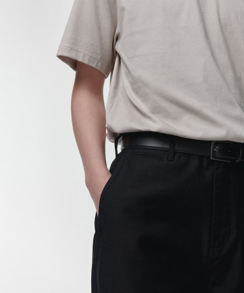 MUSINSA STANDARD（ムシンサスタンダード）の「バックサテンオフィサーパンツ[ブラック]（その他パンツ・メンズ・その他・40/38/42/36/34/32/30/31/33/26/27/28/29）」の3枚目の写真