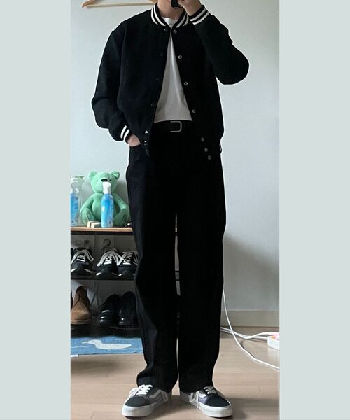 MUSINSA STANDARD（ムシンサスタンダード）の「バックサテンオフィサーパンツ[ブラック]（その他パンツ・メンズ・その他・40/38/42/36/34/32/30/31/33/26/27/28/29）」の12枚目の写真