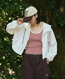 THE GREEN LAB（ザグリーンラボ）の「ナイロンフードクロップウィンドブレーカージャケット[ホワイト]（ナイロンジャケット）」