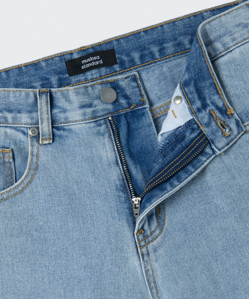 MUSINSA STANDARD（ムシンサスタンダード）の「レギュラーフィットデニムパンツ [スカイブルー]（デニムパンツ・メンズ・その他・40/38/42/36/34/32/30/31/33/26/27/28/29）」の5枚目の写真