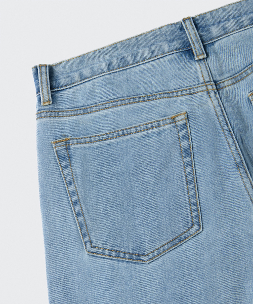 MUSINSA STANDARD（ムシンサスタンダード）の「レギュラーフィットデニムパンツ [スカイブルー]（デニムパンツ・メンズ・その他・40/38/42/36/34/32/30/31/33/26/27/28/29）」の7枚目の写真