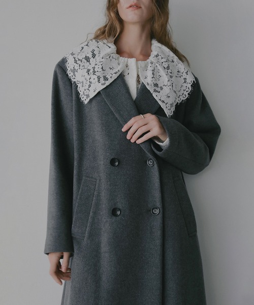 WOOL DOUBLE BREASTED COAT