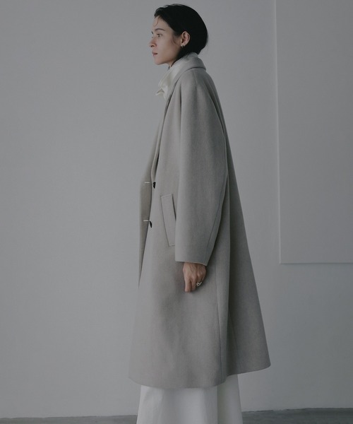 MANOF（マノフ）の「WOOL DOUBLE BREASTED COAT（その他アウター・レディース・アイボリー/チャコールグレー・S/M）」の17枚目の写真