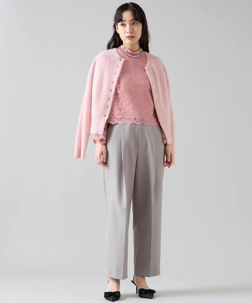 Tiara（ティアラ）の「ハイネックレースブラウス（シャツ/ブラウス・レディース・ピンク/ブルー/アイボリー・FREE）」の8枚目の写真