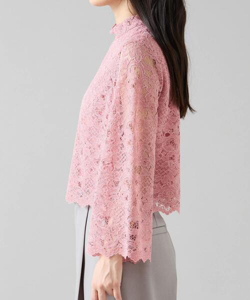 Tiara（ティアラ）の「ハイネックレースブラウス（シャツ/ブラウス・レディース・ピンク/ブルー/アイボリー・FREE）」の13枚目の写真