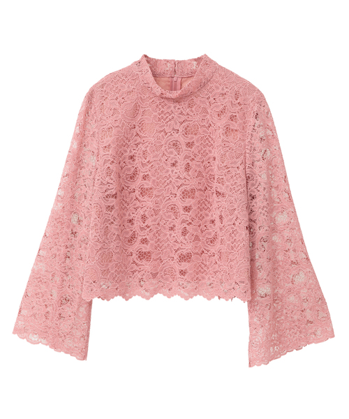 Tiara（ティアラ）の「ハイネックレースブラウス（シャツ/ブラウス・レディース・ピンク/ブルー/アイボリー・FREE）」の16枚目の写真